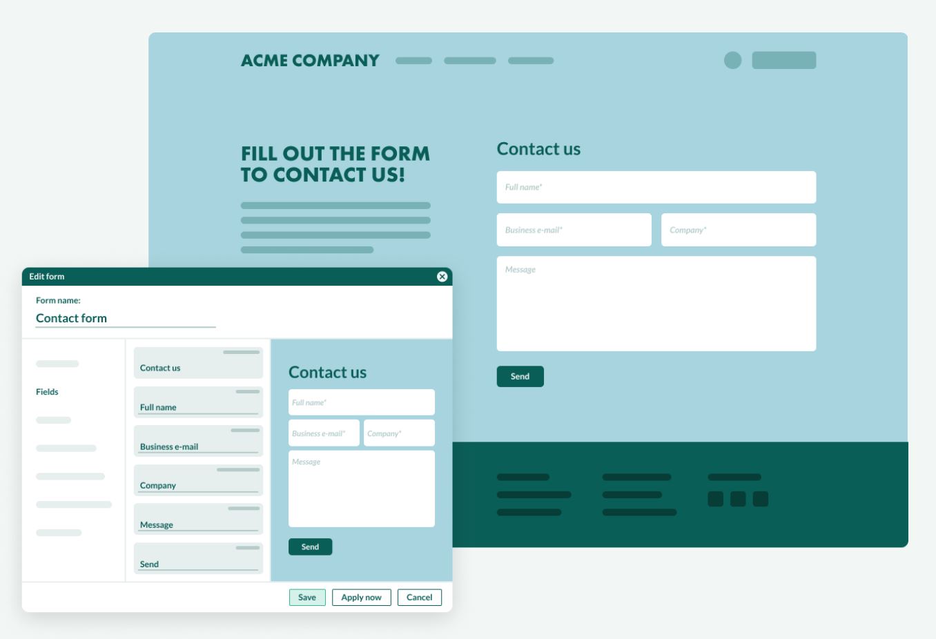 Web forms graphic